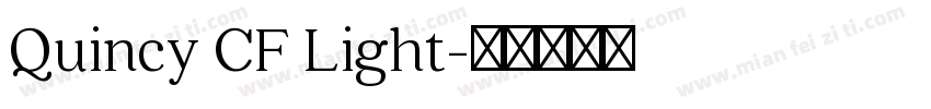 Quincy CF Light字体转换